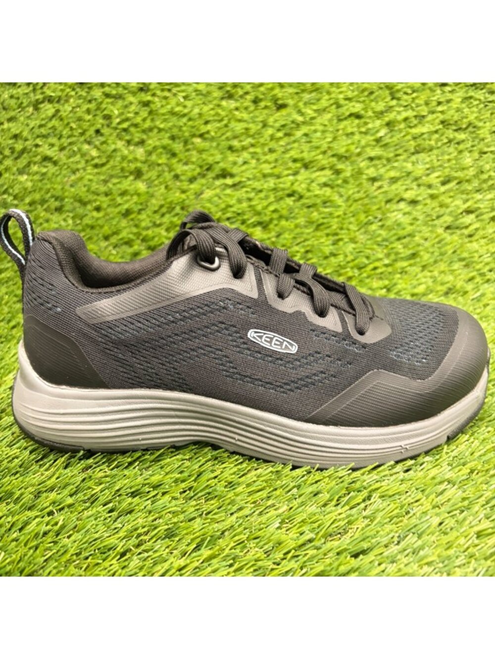 Keen Utility Sparta II Womens Size 6.5W Black Gray Aluminum Toe Safety Work Shoe